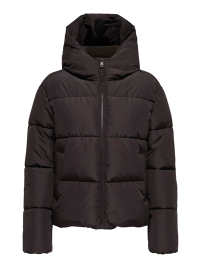Only - ONLJuta Life Kort Puffer Jakke - Chocolate Torte